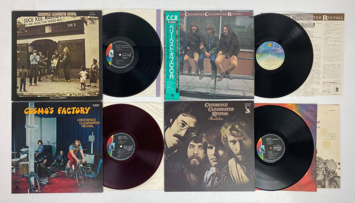 AZ-249 LP 名盤 レコード CCR 4枚 クリーデンス クリアウォーター 