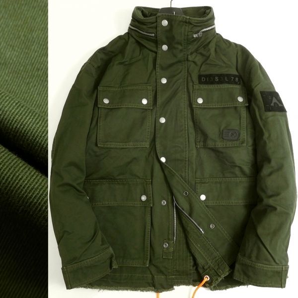DIESEL ディーゼル 秋冬 定価6.5万 J-TOUCHA JACKET ツイル ハイネック