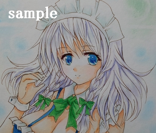 同人手描きイラスト 東方project 十六夜咲夜 水着 手描きイラスト 売買されたオークション情報 Yahooの商品情報をアーカイブ公開 オークファン Aucfan Com