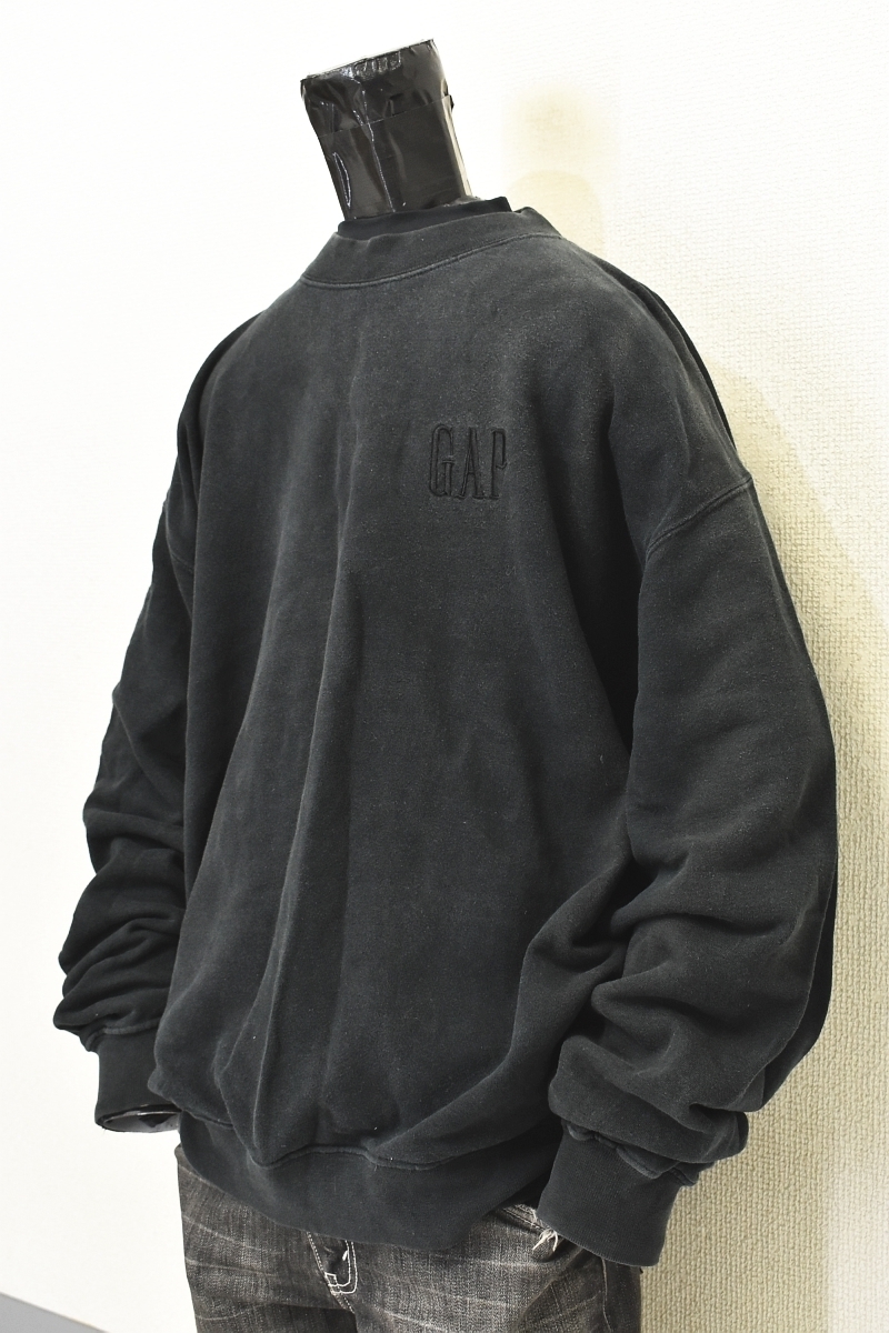 ☆90s ヴィンテージ! オールド ギャップ GAP 胸ロゴ クルーネック 