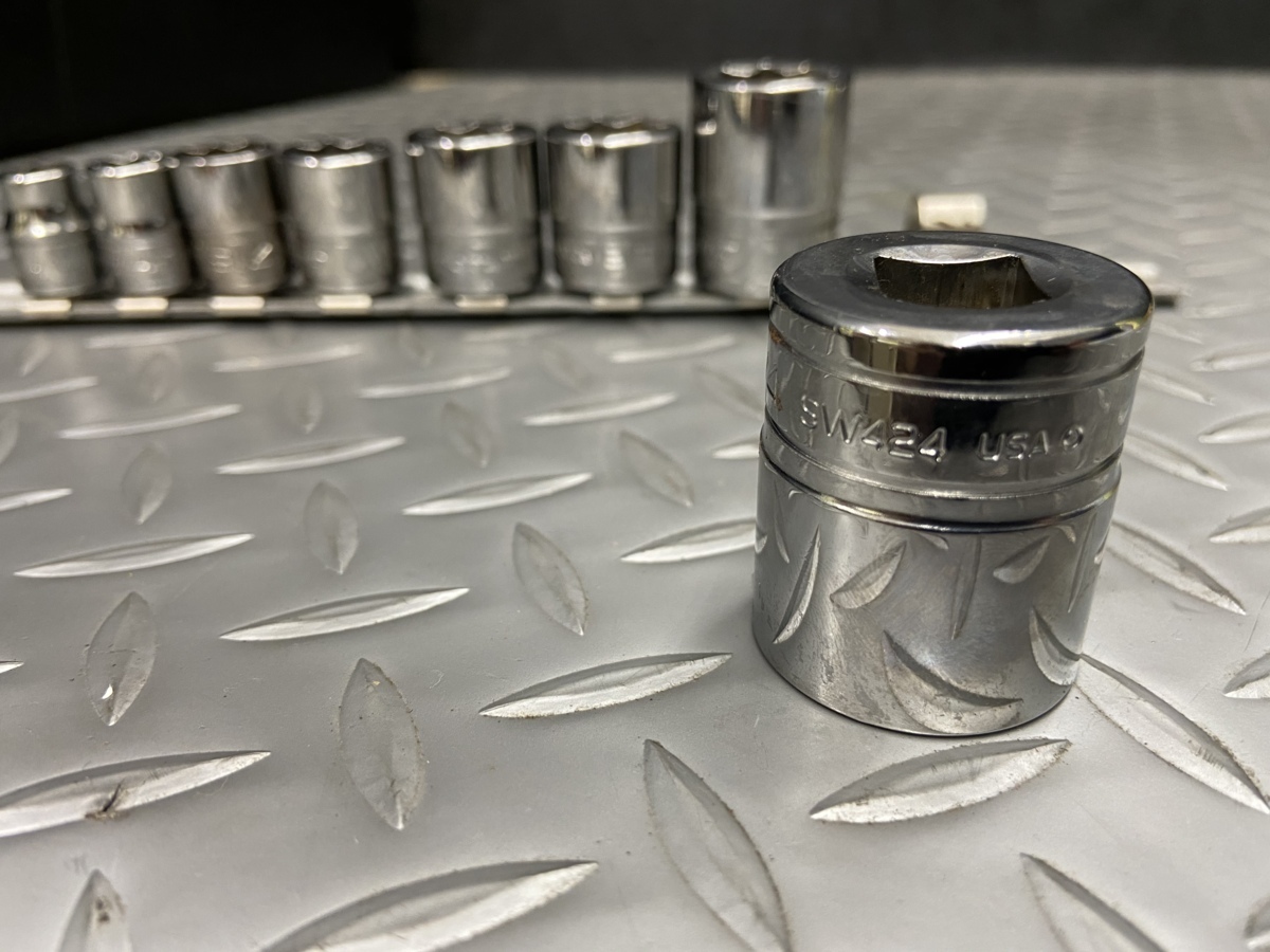 低価，得価 品 Snap-on/スナップオン 3/8 ダブルスクエアソケット 8本セット F301 SW424 インチセット(ソケットレンチ)｜売買されたオークション情報、yahooの商品情報をアーカイブ公開 - オークファン ソケットレンチ
