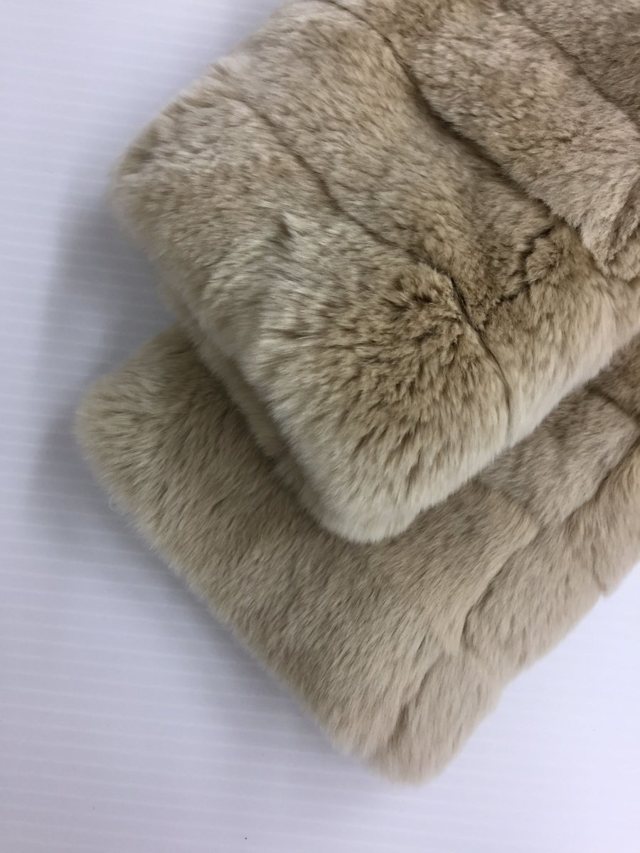 FRAY I.D◇レッキスラビットファーコート/0/ポリエステル/BEG/ベージュ  