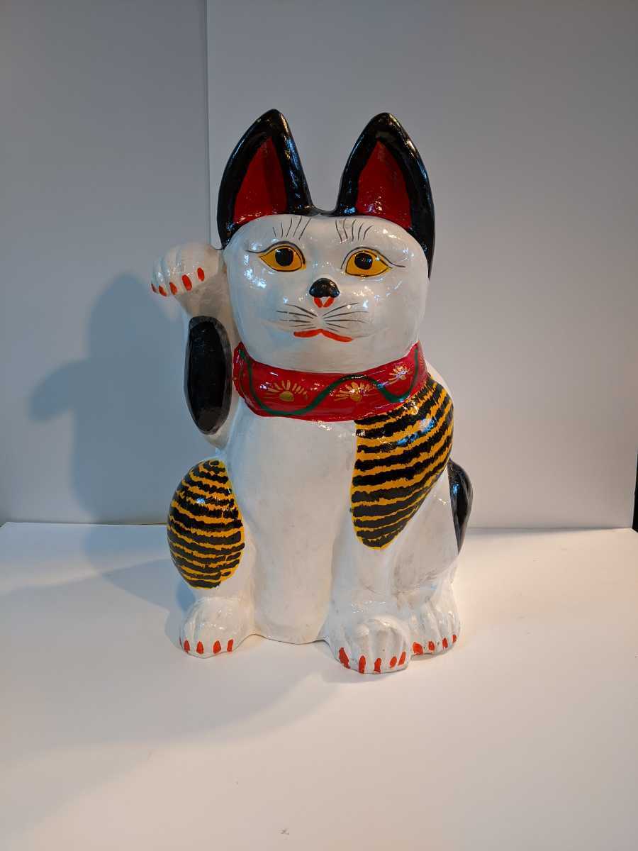 招き猫 坊の谷土人形 静岡 亀翁 作 坊ノ谷土人形『招き猫』 | 象々の