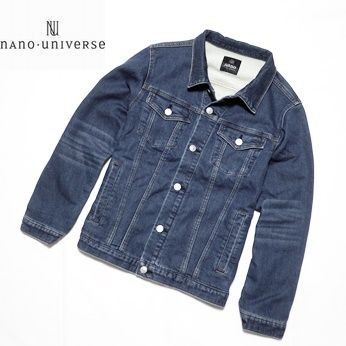 ナノユニバース ジャケット ジージャン M 青 Zimazw Org