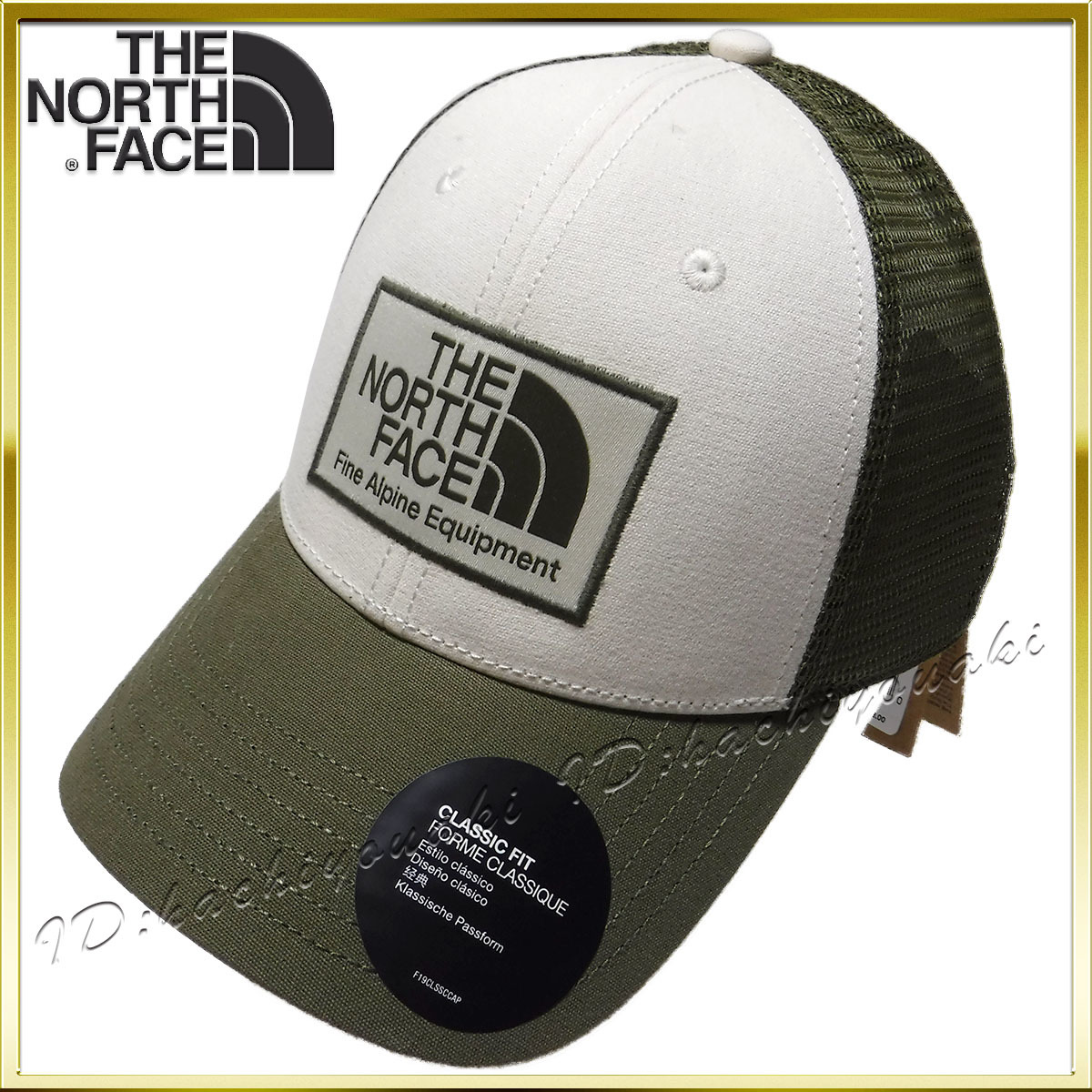 限定SALE，高品質 NORTH FACE 海外 ノースフェイス マダートラッカー メッシュ キャップ USモデル サイズフリー ホワイト/オリーブ メンズ レディース(ザ・ノース・フェイス)｜売買されたオークション情報、yahoo その他