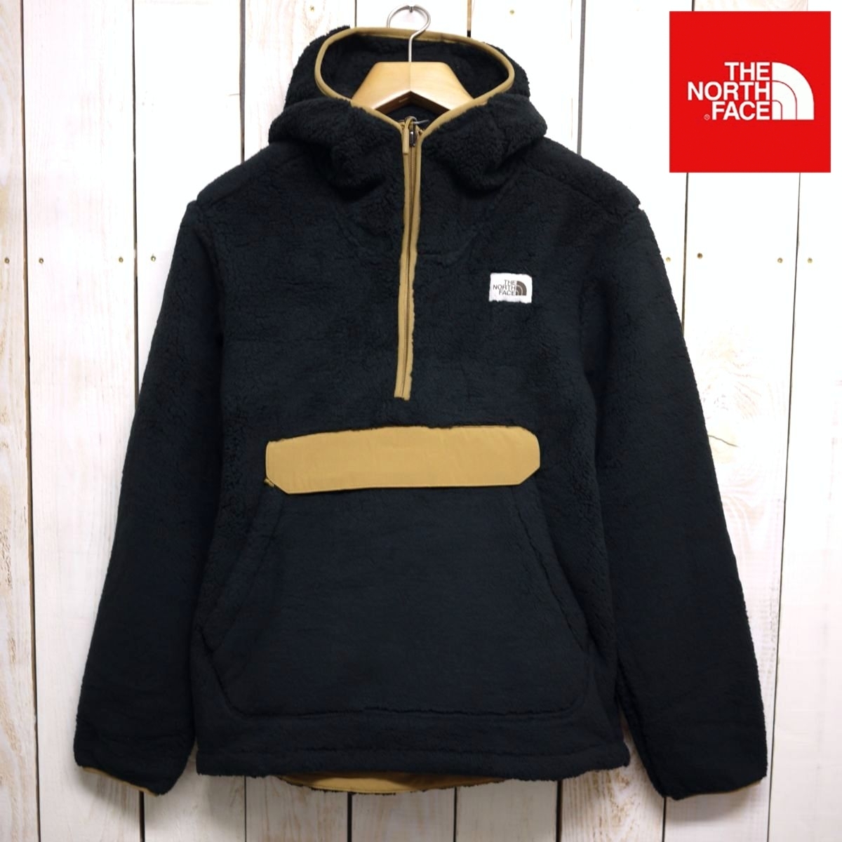 定番，品質保証 USモデル ノースフェイス プルオーバー ハーフzipフリース S 黒/カーキ 厚手もこもこ THE NORTH FACE CAMPSHIRE 日本未発売/ja72(フリース)｜売買されたオークション情報、yahooの商品情報をアーカイブ 男性用