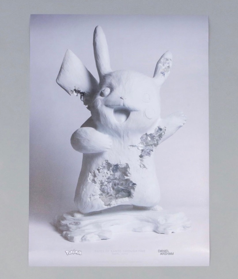 新品未開封　ダニエルアーシャム ポケモン 2G ポスター ピカチュウ Daniel Arsham × Pokmon Crystalized Sculpture ポスター 2G ポケモン