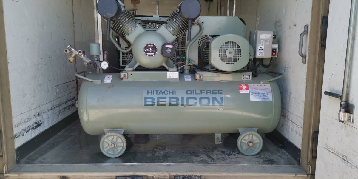 日立 ベビコン 3.7Kw 3.70P-9.5GB5/50Hz エアーコンプレッサー BEBICON 
