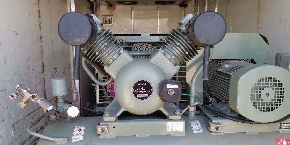 日立 ベビコン 3.7Kw 3.70P-9.5GB5/50Hz エアーコンプレッサー BEBICON 