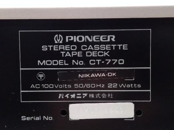 ジャンク PIONEER CT-770 カセットデッキ 大得価，格安 【公式通販】