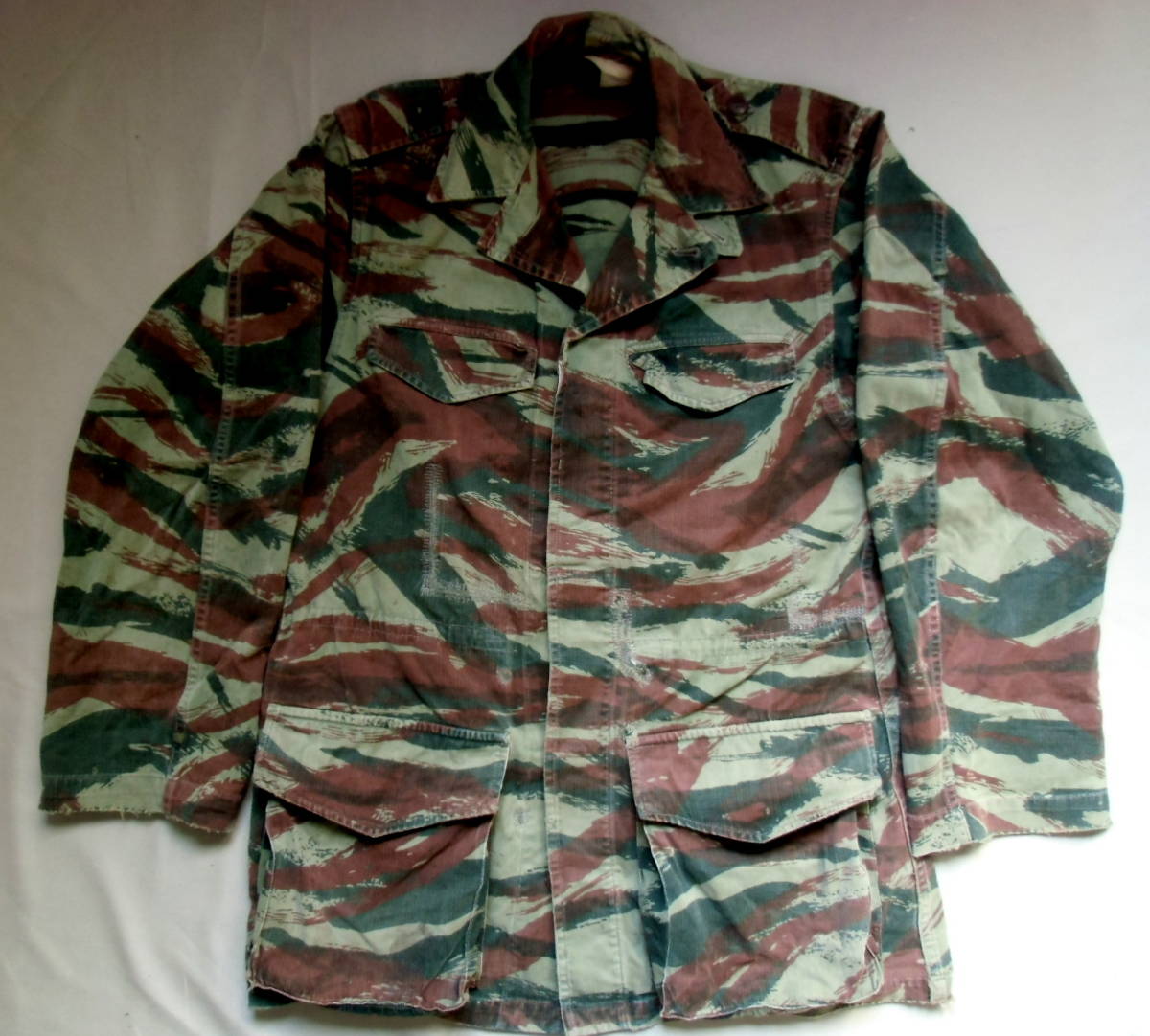 全国無料，お買い得 フランス軍M47リザード迷彩ジャケット タイガーストライプ(戦闘服)｜売買されたオークション情報、yahooの商品情報をアーカイブ公開 - オークファン 戦闘服