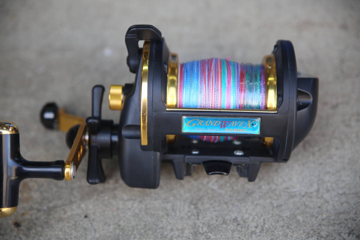 ジギングリール ダイワ GRAND WAVE X 50SHC （中古品） 簡易水深器付き