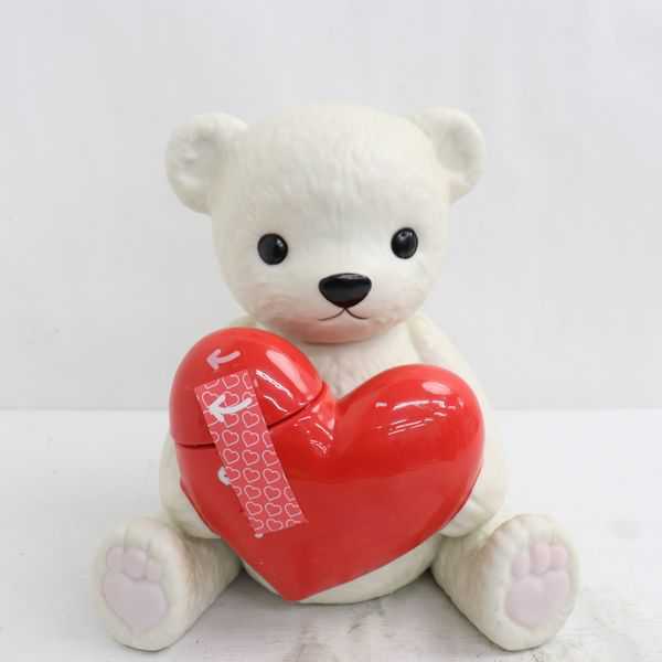 ★Teddy Decanter（テディ デキャンタ）ラテ 40％ 500ml 陶器（重量 1528g）※ボトルキズ T20J260094