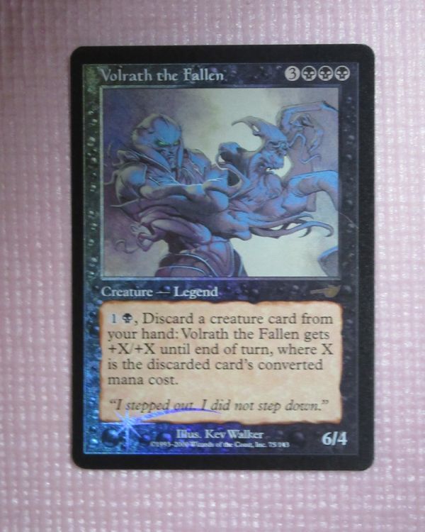 MTG foil 英語　墜ちたる者ヴォルラス mtg foil 英語版 NEM 墜ちたる者ヴォルラス/Volrath the Fallen 1枚