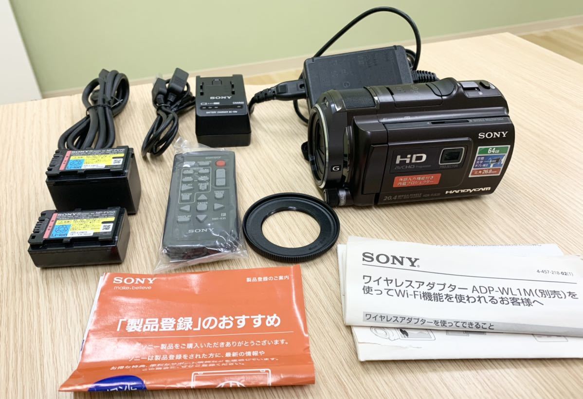 ☆極美品☆SONY HDR-PJ630 ビデオカメラ プロジェクター 箱 I☆美品 SONY ソニー HDR-PJ630V ハンディカム ブラウン デジタルHD