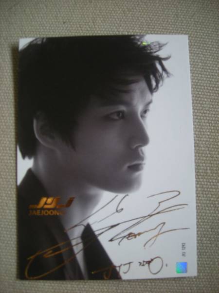 JYJ コレクションカード　ジェジュン 1292 金ホイルサインレア_1