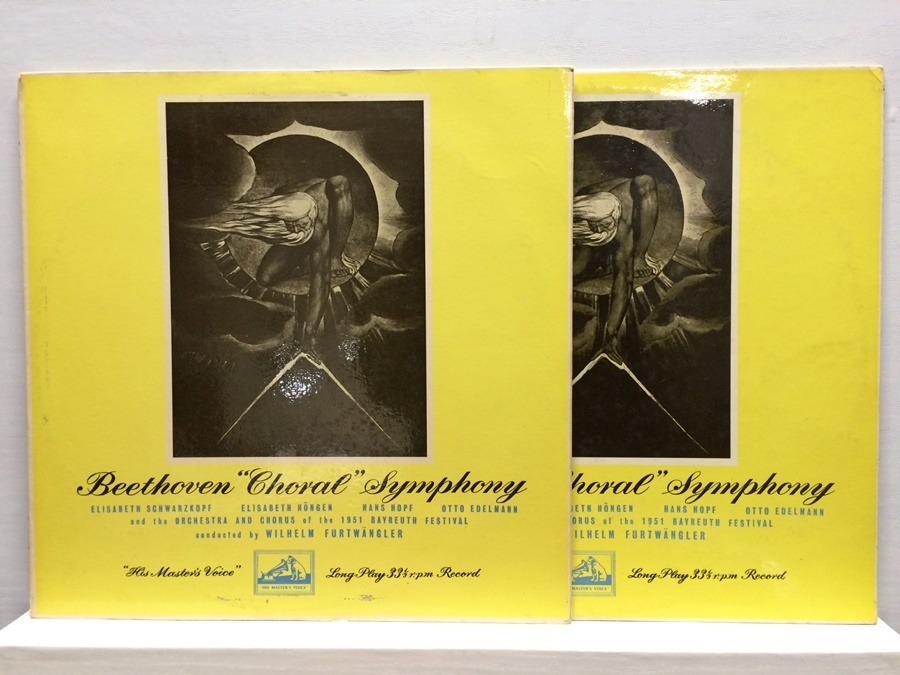 2LP BOX 英HMV ベートーヴェン 交響曲第九番 フルトヴェングラー