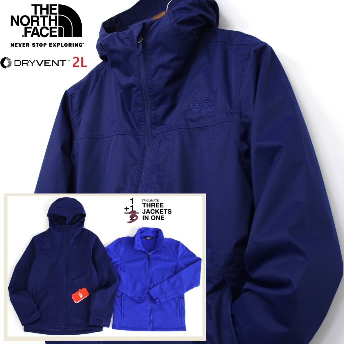 お買い得，セール 3way ot3747XXL The North Face メンズXXL トリクライメイト ARROWOOD TRICLIMATE マウンテンパーカー&times;フリースジャケット DRYVENT 2L(XLサイズ以上)｜売買されたオークション情報、yahooの商品情報をアーカ 男性用