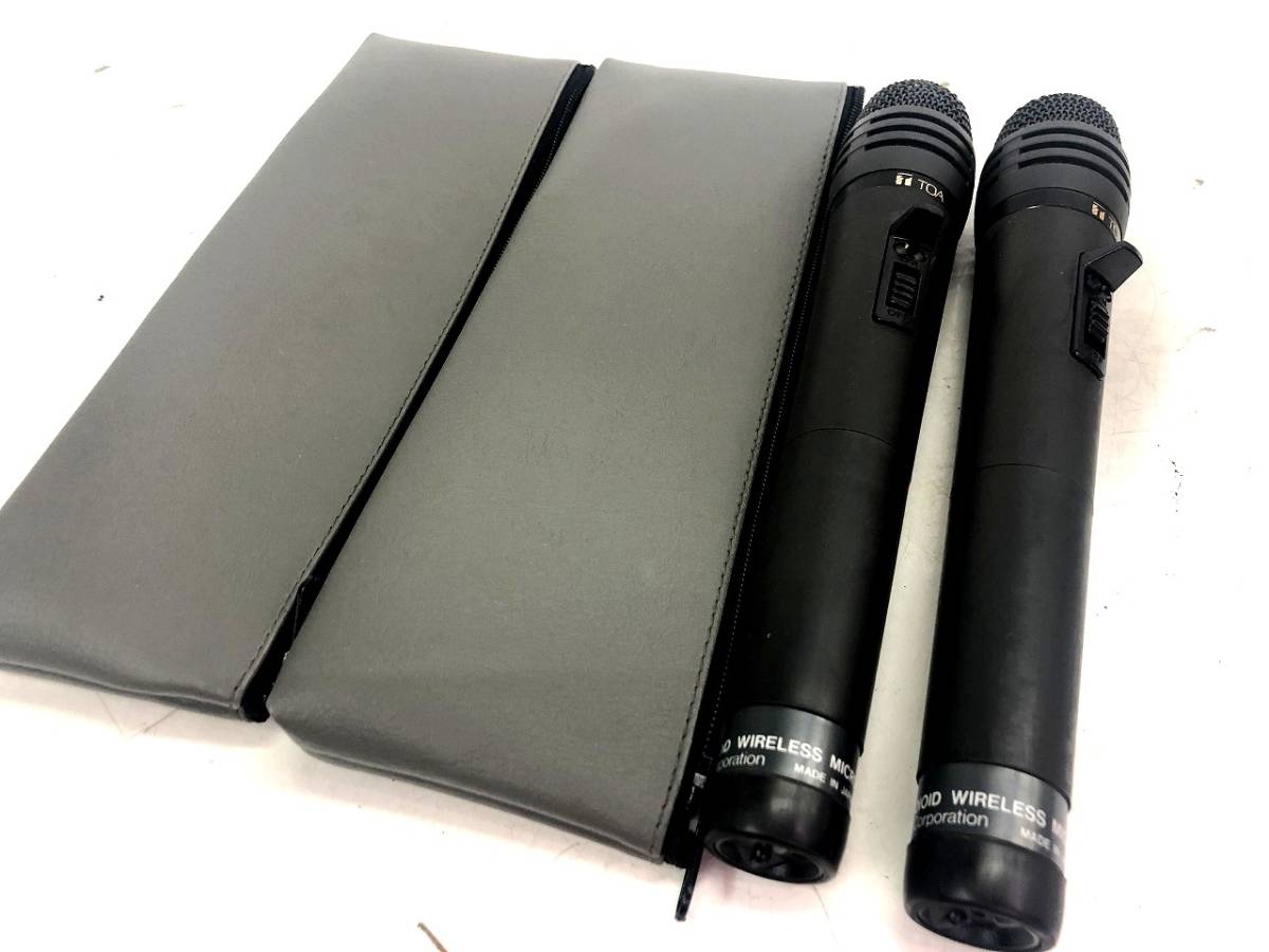 税込 2本SET TOA ワイヤレスマイク2本セット WM-1200/ケース 2