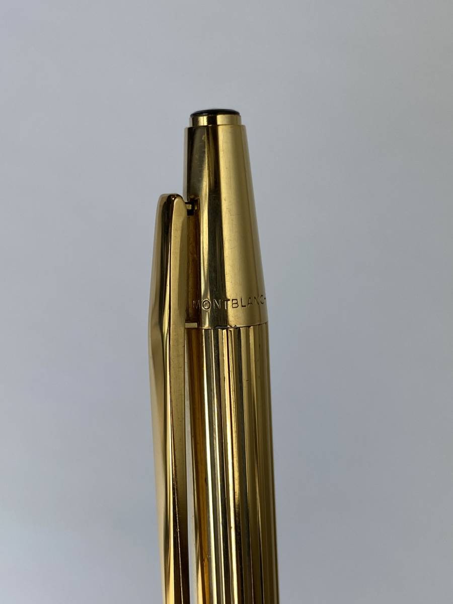 モンブラン　ボールペン　ノブレス　ゴールド　金色　クリップ式 ボールペン　良品_7