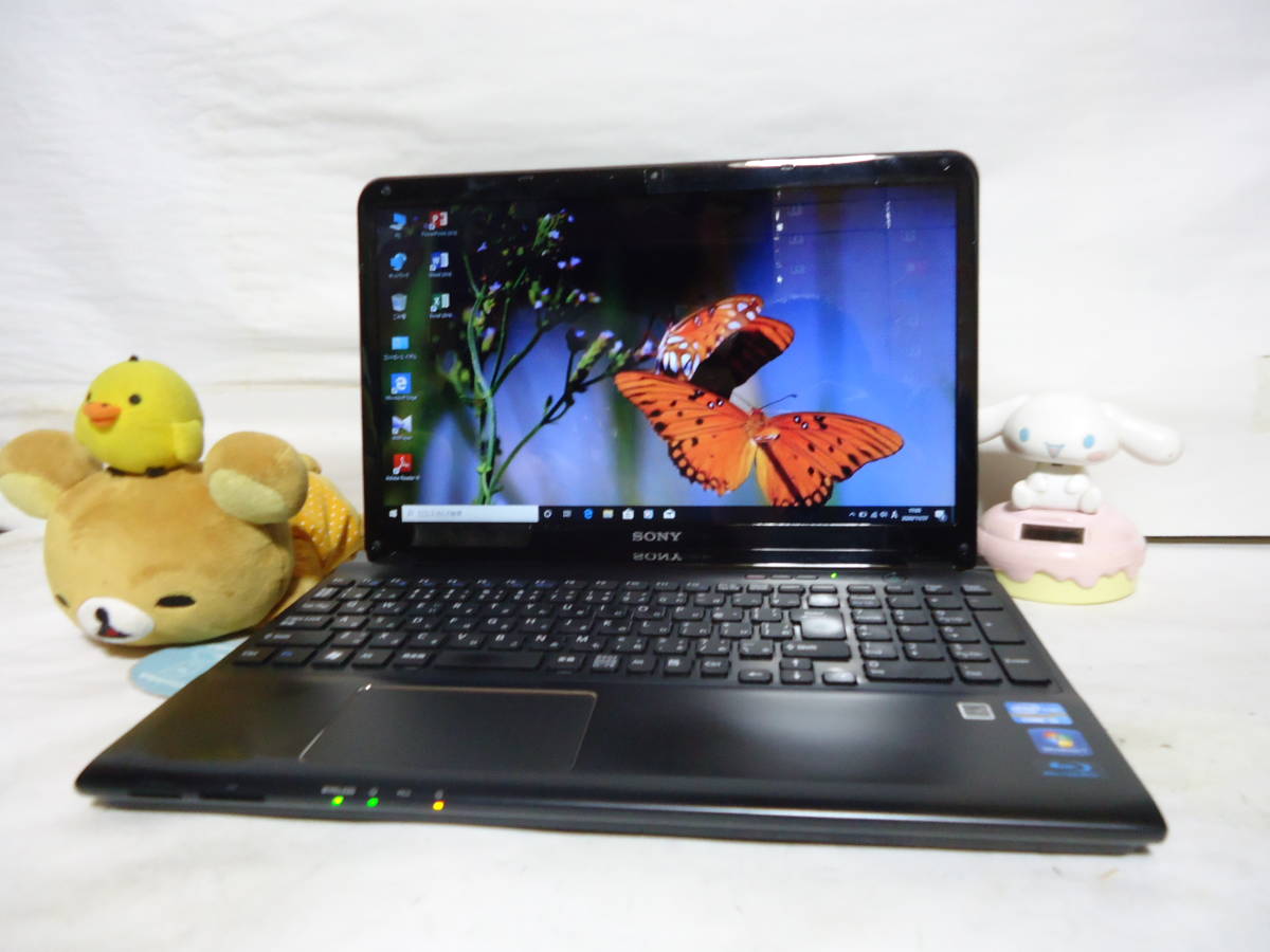 爆買い，人気セール Blu-ray対応 爆速SSD Core i5-2450M 最新Windows 10 SONY SVE1511FJB メモリ 4GB Office2016/無線LAN/カメラ/Bluetooth(15インチ～)｜売買されたオークション情報、yahooの商品情報をアーカイブ公開 - オークファン ソニー