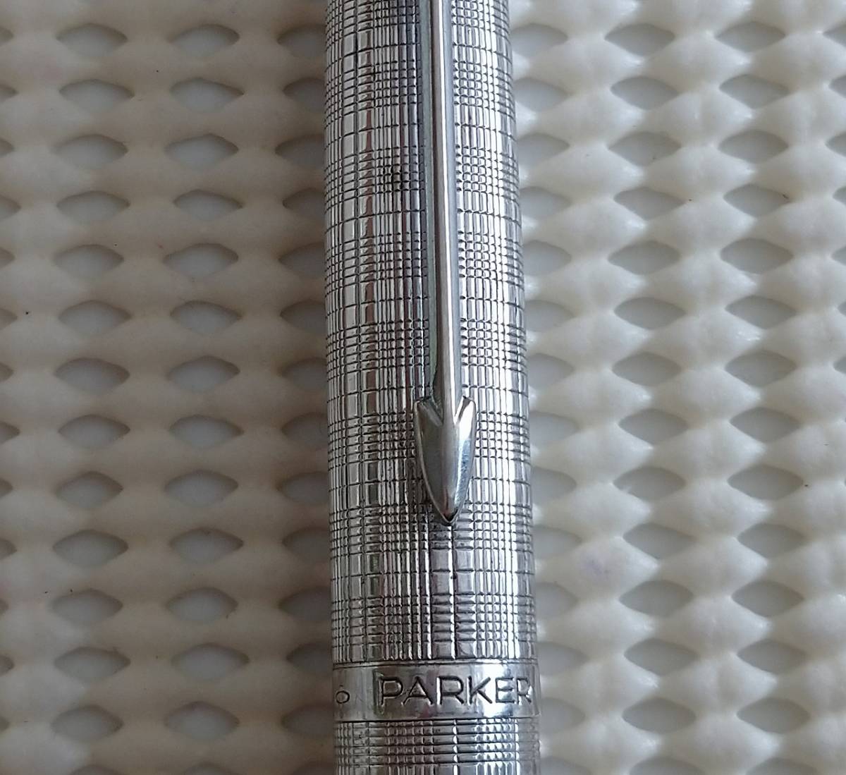 PARKER パーカー 0 スターリングシルバー 万年筆 grid Crosshatch 75