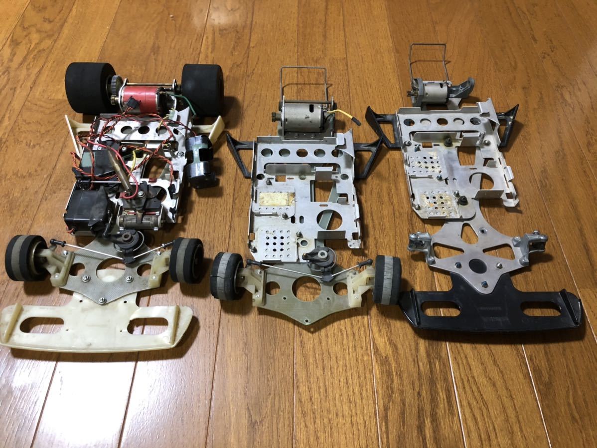 タミヤ　田宮　ラジコン当時物　F1　ジャンク タミヤ 当時物 F1 1⁄10 ラジコン シャーシ 車種不明 モーターマウント 1⁄10