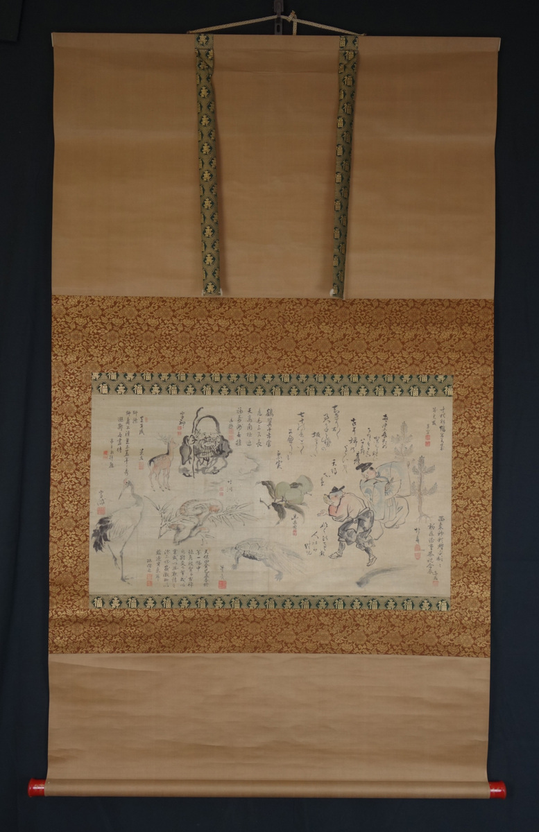 【真作】 蔵壷◆『池大雅 江戸文人合作』 1幅 古筆 古文書 古書 水墨画 日本画 江戸絵画 文人画 南画 中国絵画 大雅堂 無名 茶掛軸
