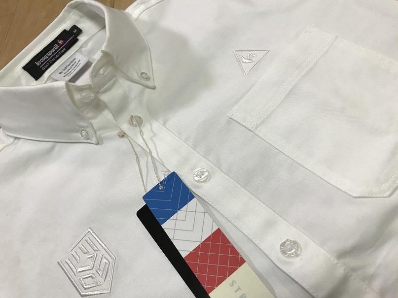 【限定SALE，定番人気】 Le coq sportif GOLF ルコックゴルフ 長袖シャツ QGMOJB71CH WH00 Ｌ(ルコック)｜売買されたオークション情報、yahooの商品情報をアーカイブ公開 - オークファン シャツ