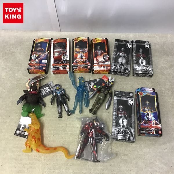1円~ 訳あり ウルトラヒーローシリーズ 他 帰ってきたウルトラマン クリアレッドラメバージョン、エレキング MAXチャージver. 等