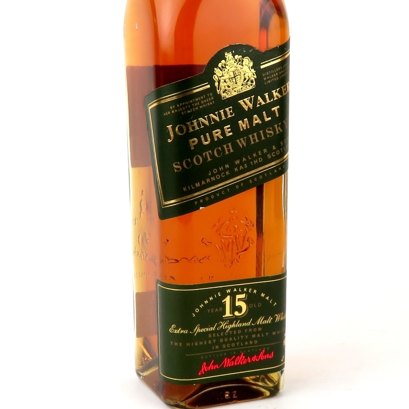 1円～ ジョニーウォーカー 15年 ウイスキー グリーンラベル 700ml 43