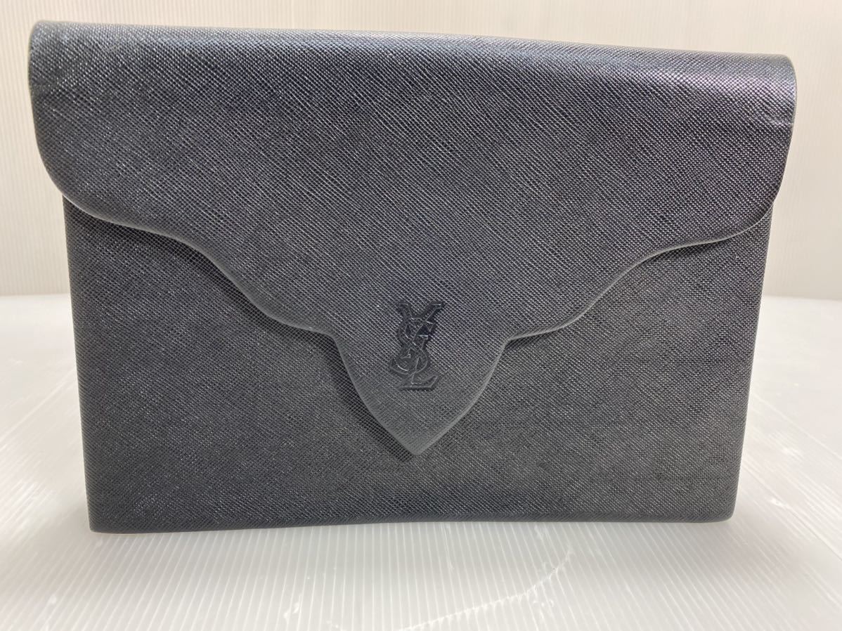極美品☆Yves Saint Laurent☆イヴサンローラン☆YSL☆YSLロゴ☆レザー