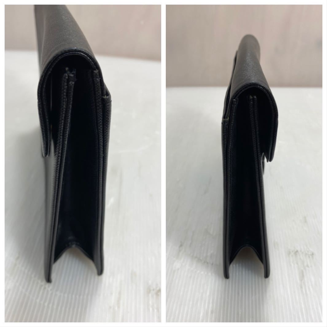 極美品☆Yves Saint Laurent☆イヴサンローラン☆YSL☆YSLロゴ☆レザー
