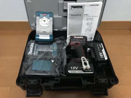  G4D 互換セット+ワークライト マキタ インパクトドライバ TD171DGXAR レッド 18V 6.0Ah 対応バッテリー2個 makita BL1860B TD171DRGX(本体)｜売買されたオークション情報、yahooの商品情報をアーカイブ公開 インパクトドライバ