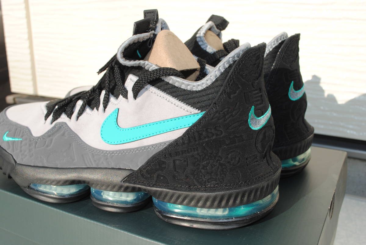 28.5cm LEBRON XVI LOW AC WOLF GREY CLEAR JADE-BLACK レブロン 16 