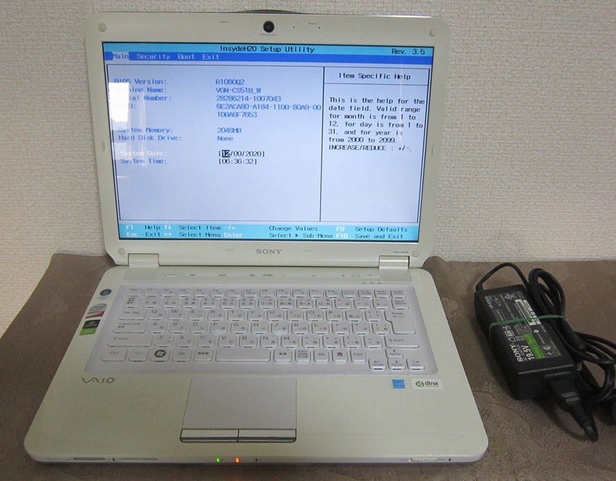 SONY VAIO Intel - ジャンク Core2 買得 64bit Pro Win10 VGN-CS51B