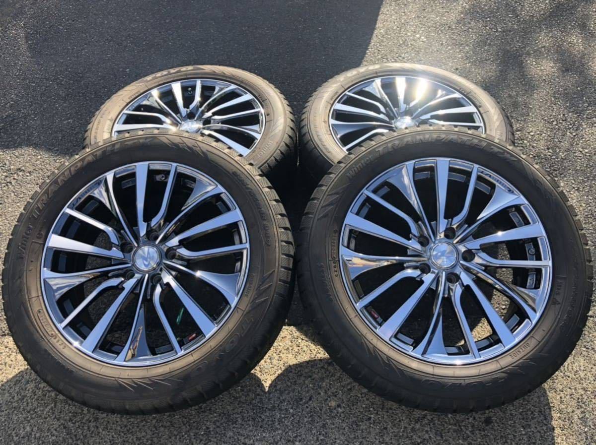 大得価，お買い得 225/55R18 トランパスTX 2017年製 / Weds LEONIS VT 手渡可 エルグランド/アウトランダー/デリカ(スタッドレスタイヤ)｜売買されたオークション情報、yahooの商品情報をアーカイブ公開 - オークファン 5穴