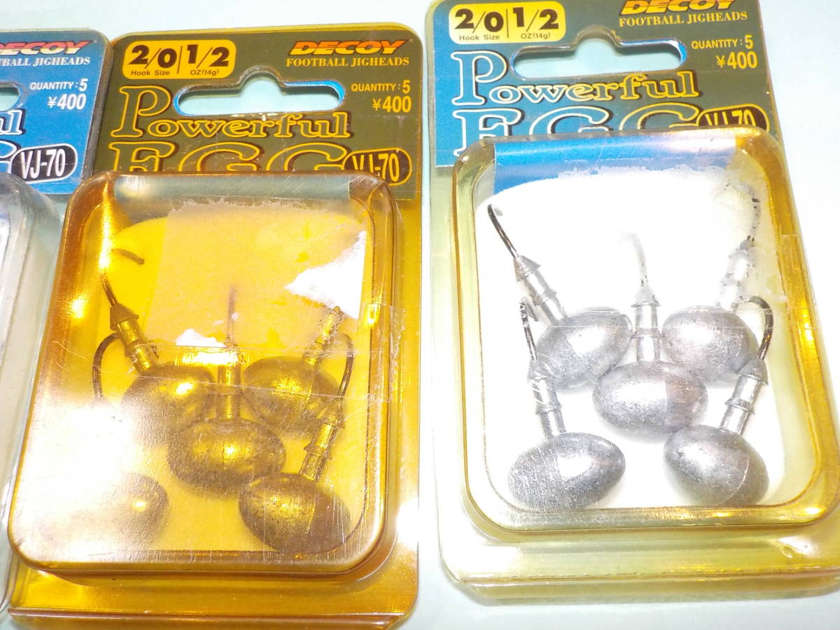 デコイ パワフルエッグ 1 2oz 5本入り フットボールジグヘッド 4pack バス用 売買されたオークション情報 Yahooの商品情報をアーカイブ公開 オークファン Aucfan Com