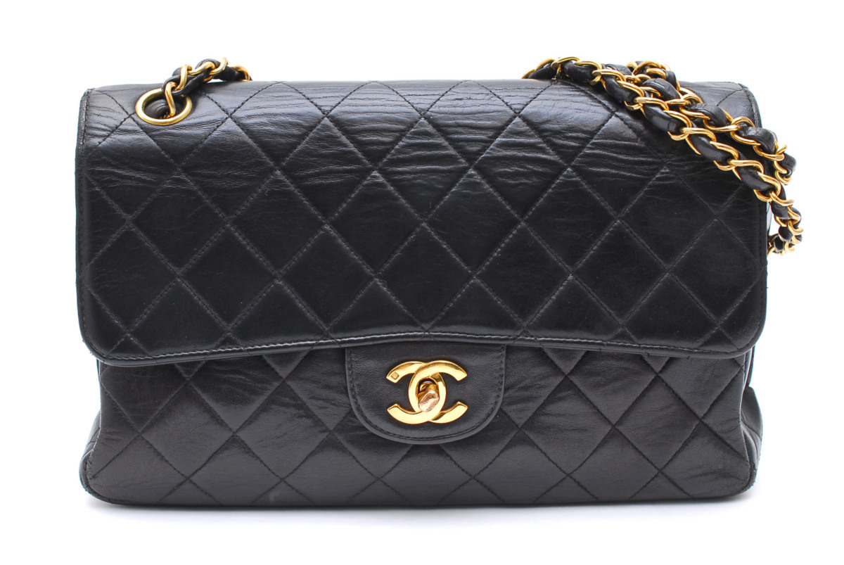 1円スタート シャネル CHANEL ダブルフェイス マトラッセ ターンロック  