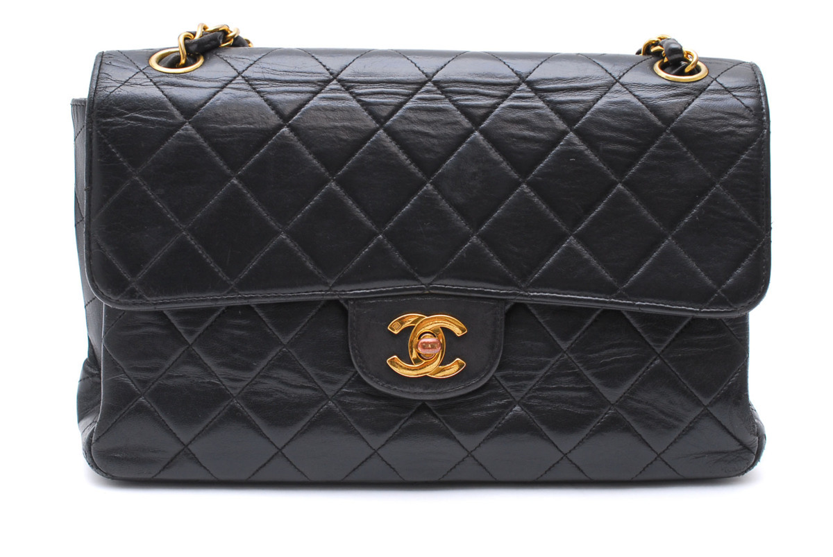 シャネル CHANEL Wフェイス ターンロック チェーン ショルダーバッグ