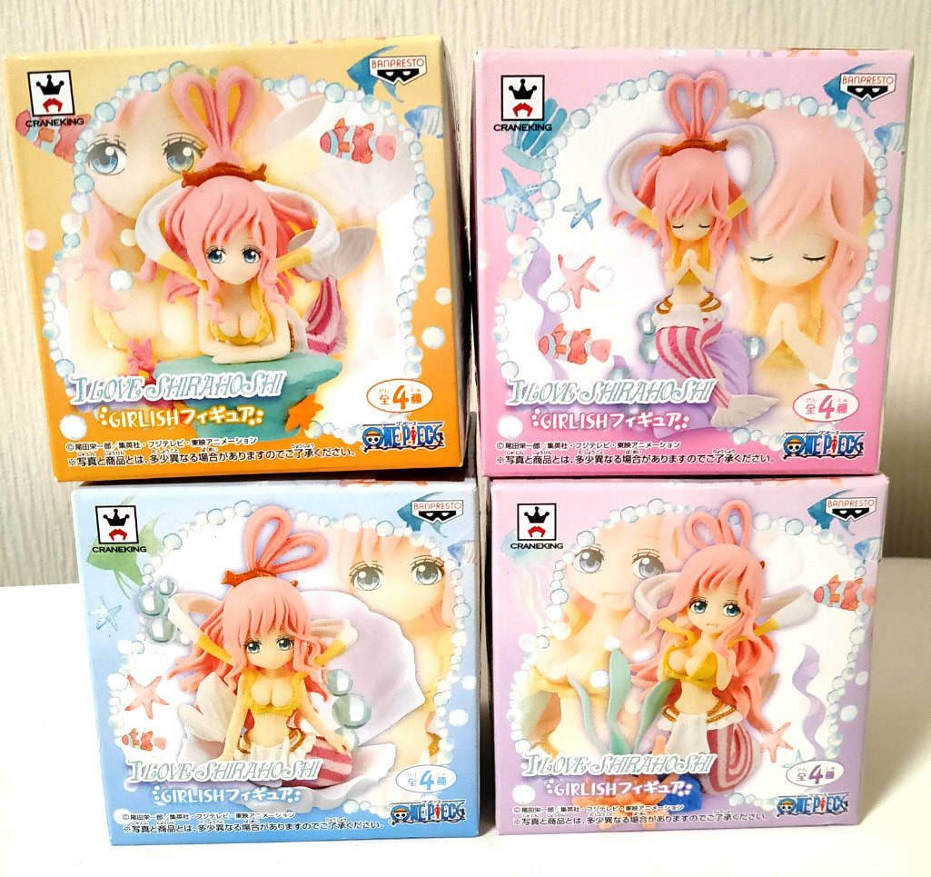 I LOVE SHIRAHOSHI GIRLISH フィギュア 全4種セット ONEPIECE 