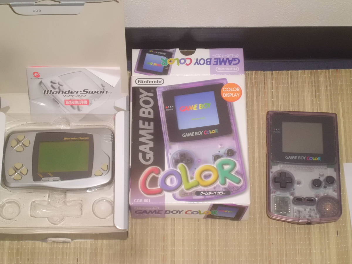 携帯ゲーム機 6台 ジャンク ゲームボーイ GBA SP GBC 箱、説明書有 PSP