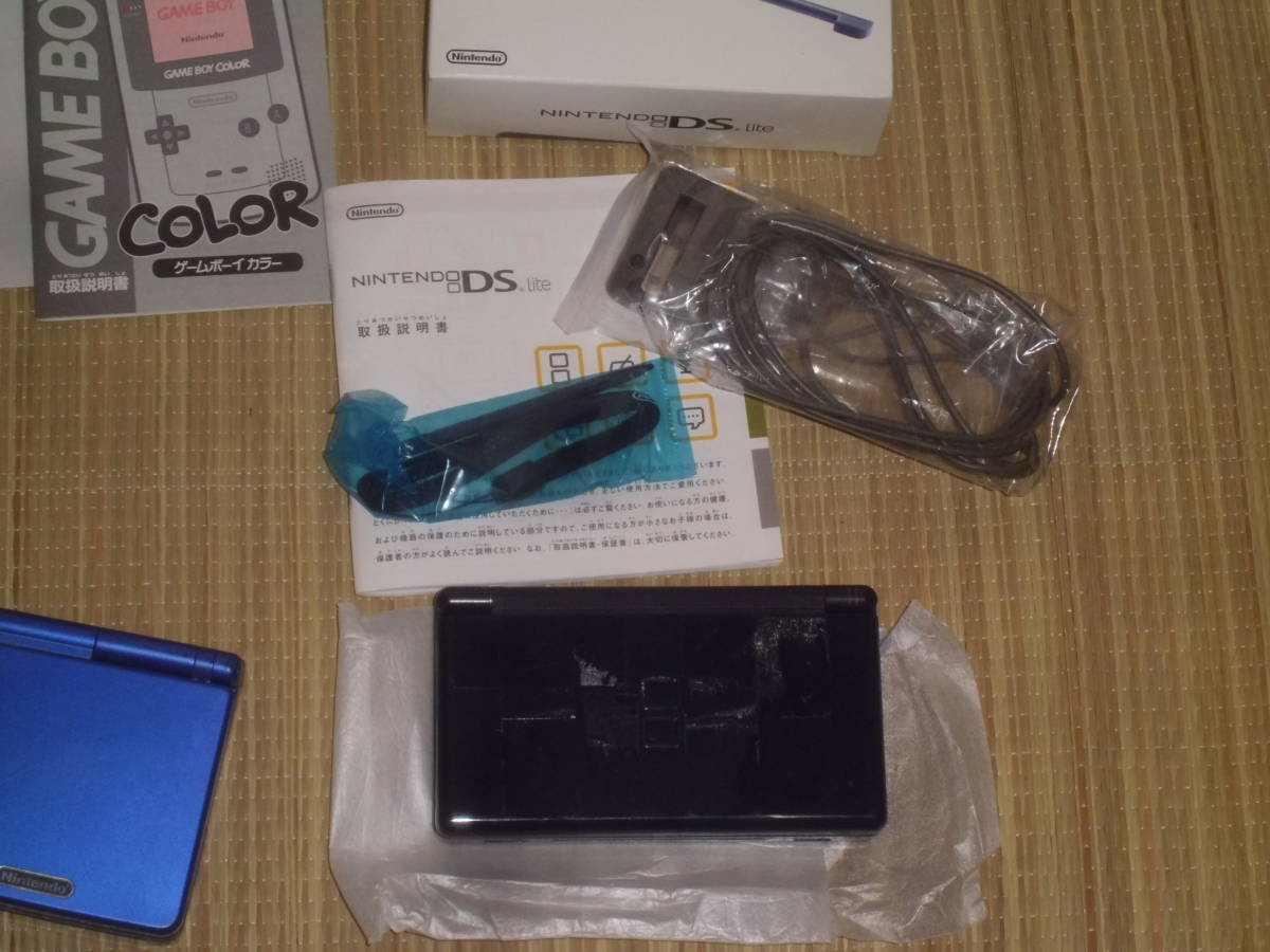 携帯ゲーム機 6台 ジャンク ゲームボーイ GBA SP GBC 箱、説明書有 PSP