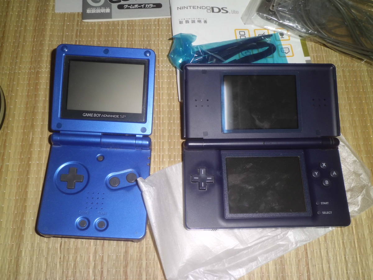 携帯ゲーム機 6台 ジャンク ゲームボーイ GBA SP GBC 箱、説明書有 PSP