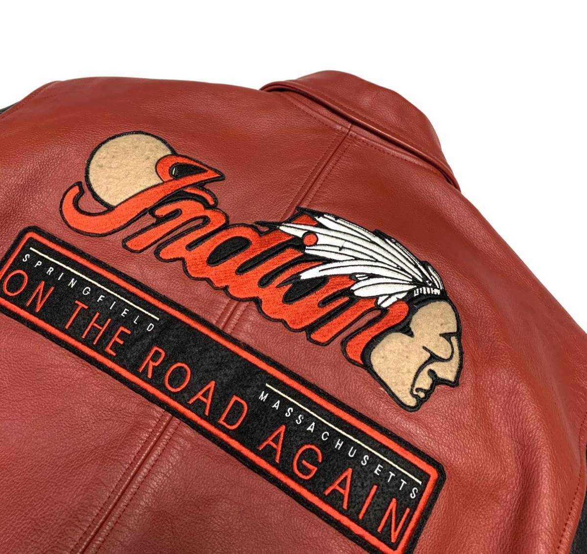 美品 Indian Motorcycle インディアン モーターサイクル レザー 