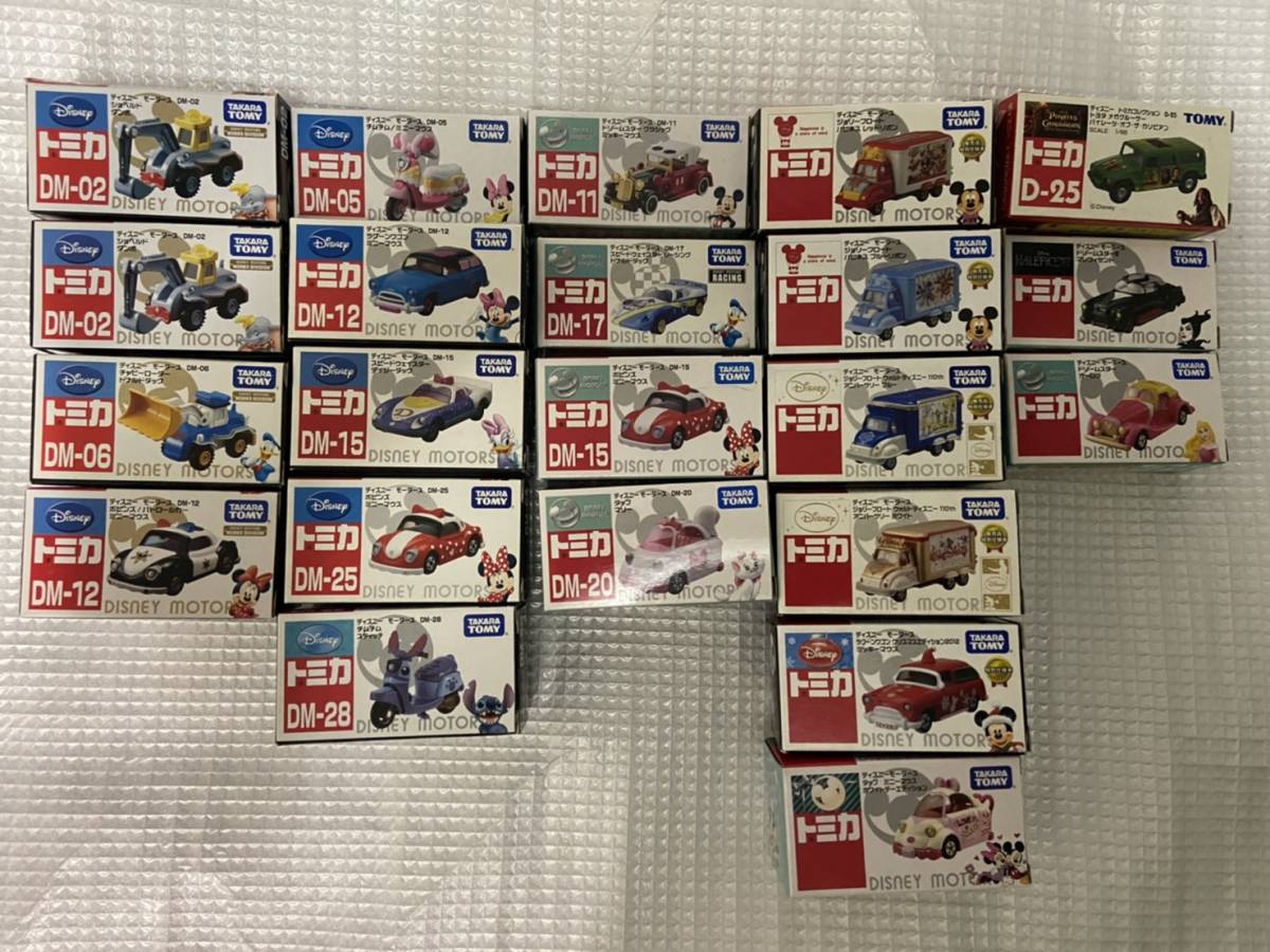 【キャラトミカ】ディズニー ランダム22台セット※重複あり【箱＋中身】_1