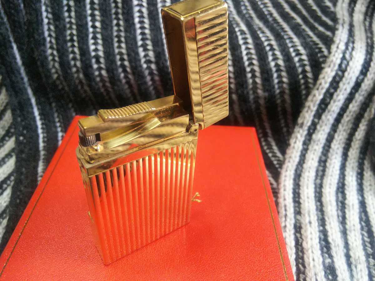ライン2 デュポン S.T. | Dupont 美品 ガス ゴールド ブラックラッカー 