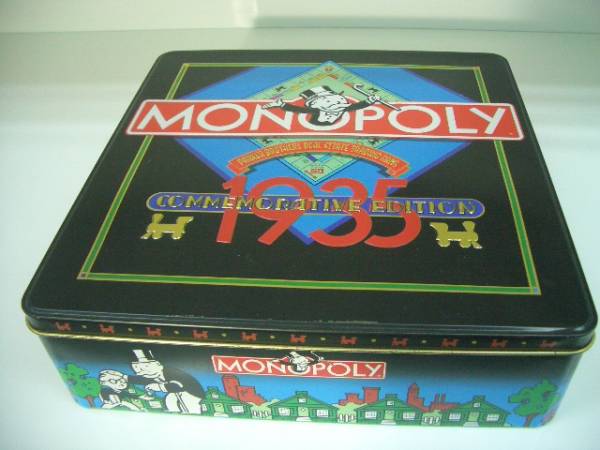 モノポリー/MONOPOLY☆COMMEMORATIVE EDITION 1935☆缶入り(モノポリー