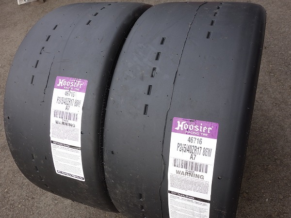 245/40ZR17 Hoosier DOT ラジアル A7 2本セット フージャー 245 40 17