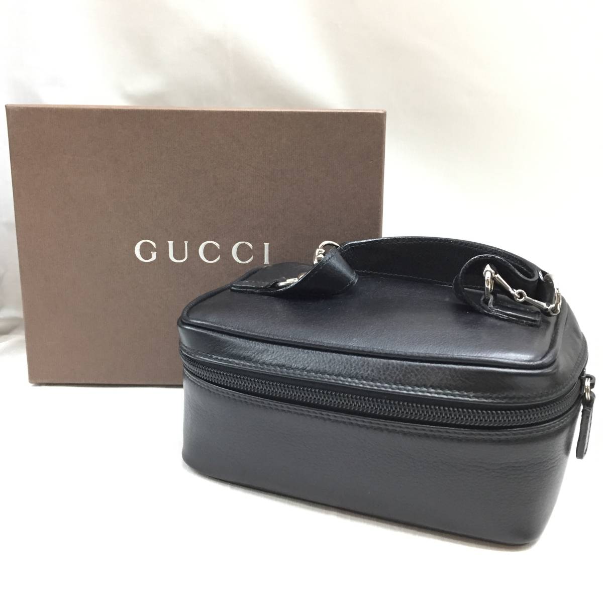 ホースビット グッチ : [グッチ] ゴールド金具 レッド GUCCI バニティ 